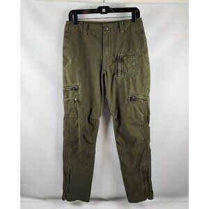 Free Knight Pants Mens 30 Cargo Tactical US Army Military Zipper Olive Green